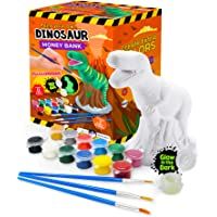 Original Stationery: Pinta tu Propia Hucha Dinosaurio de Cerámica DIY - Manualidades de Dinosaurios para Pintar Kit de T…